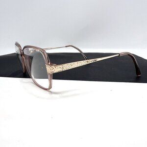 Gloria Vanderbilt 1562 Zyloware Gold & Pink Floral Pattern Eyeglasses Frames